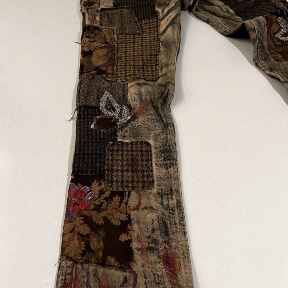 Ralph Lauren PURPLE LABEL Limited Edition Patchwork Jeans - Picture 4 of 8